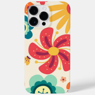 Retro Groovy Phone Case Floral Hippie Cover geeign