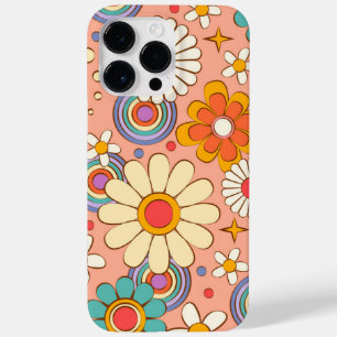 Retro Groovy Phone Case Floral Hippie Cover geeign