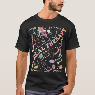 Retro Groovy Physiotherapie PT-Übung DPT T-Shirt