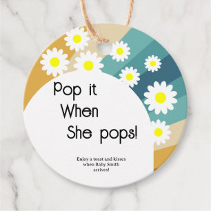 Retro Groovy - Pop es, wenn sie Pop macht Geschenkanhänger