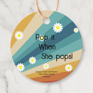 Retro Groovy - Pop es, wenn sie Pop macht Geschenkanhänger