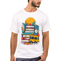 Retro Groovy Rucksack-Zubehör-Abzeichen T-Shirt