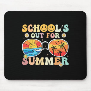 Retro Groovy School39s Out for Summer Abschluss T Mousepad