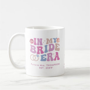 Retro Groovy Schrift Braut Name In Meiner Braut Är Kaffeetasse