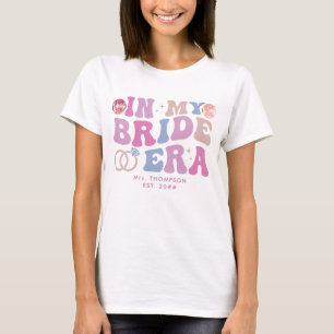 Retro Groovy Script Bridge Name in meiner Bride T-Shirt