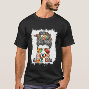 Retro Groovy Seit 1987 Messy Bun Angesagt Retro 60 T-Shirt