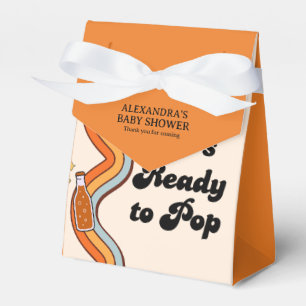 Retro Groovy Sie ist bereit, Persimmon-Senf heraus Geschenkschachtel