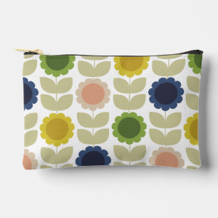 Retro Groovy Sommerblumen Stiele Zubehörtasche