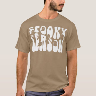 Retro Groovy Spooky Season Funny Halloween Premium T-Shirt