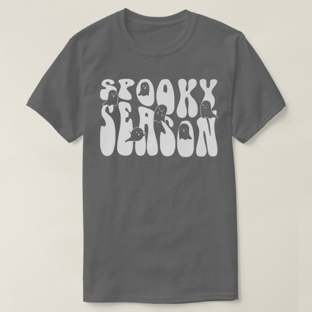 Retro Groovy Spooky Season Funny Halloween T-Shirt (Design vorne)