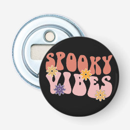 Retro Groovy Spooky Vibes Halloween Flaschenöffner