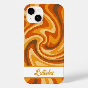 Retro Groovy Swirl iPhone / iPad Gehäuse Case-Mate iPhone 14 Hülle