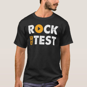 Retro Groovy Teacher Test Day Testing Day Rock the T-Shirt