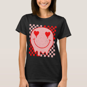 Retro Groovy Valentine's Day Hippie Herz Funny T-Shirt