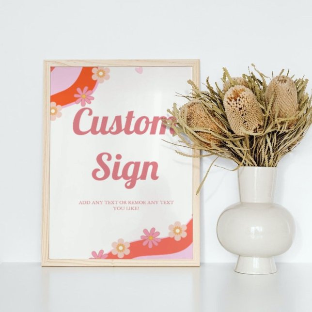 Retro Groovy valentinisches Party Poster (Von Creator hochgeladen)