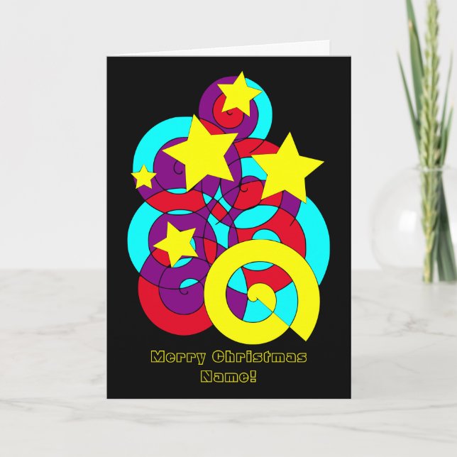Retro Groovy Weihnachten (Vorderseite)