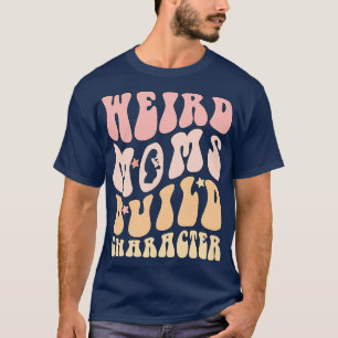 Retro Groovy Weird Mamas Build Character 2023 Moth T-Shirt