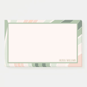 Retro Groovy Wellenmuster Post-it Klebezettel