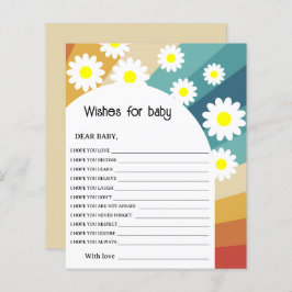 Retro Groovy - Wünsche für das Baby