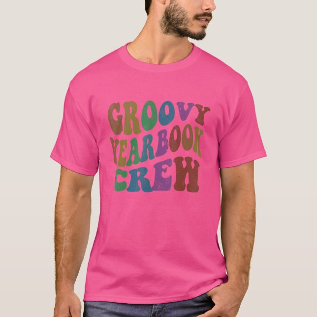 Retro GROOVY YEARBOOK CREW Retro Publishing T-Shirt (Vorderseite)
