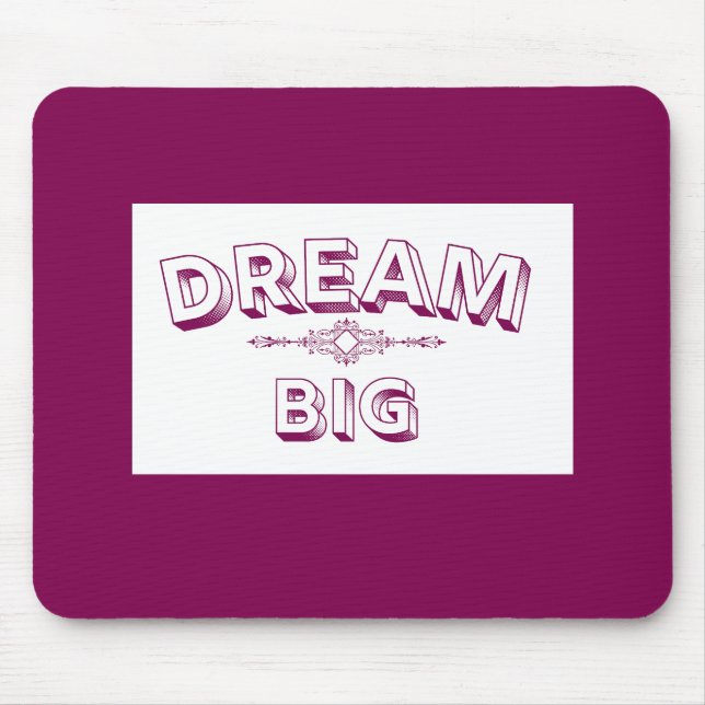 Retro Großer Traum Mousepad (Vorne)