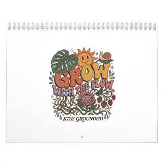 Retro Grow With The Flow Spiralblock | Boho Na Kalender