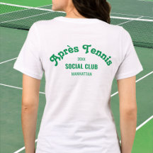 Retro Grün Après Tennis Social Club Custom Weiß
