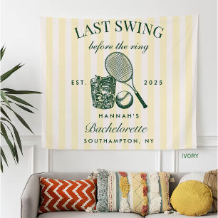 Retro Grün Letzter Schwung vor dem Ring Tennis Bac Fleecedecke