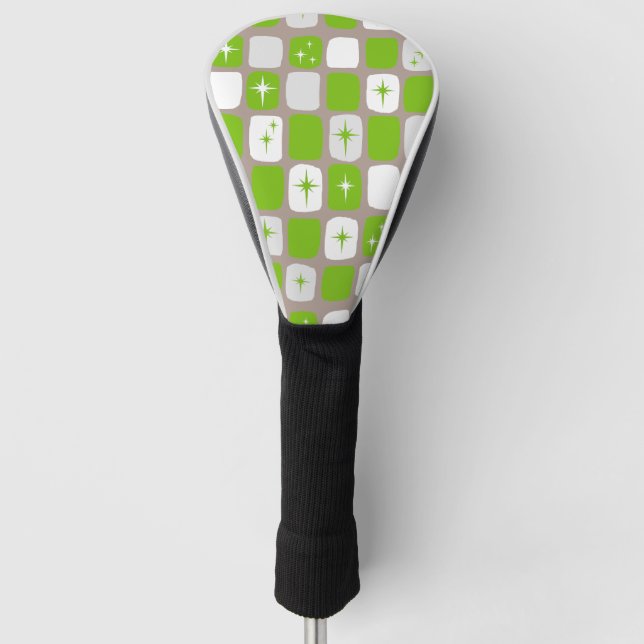 Retro grüne und weiße golf headcover (Vorderseite)