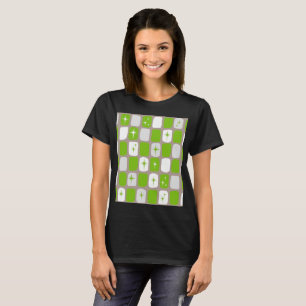 Retro Grünes Sternen-T-Shirt T-Shirt