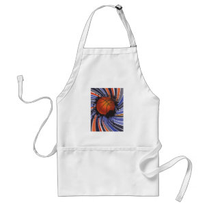 Retro-Grunge-Basketball-Abstrakte urbane Sportart Schürze