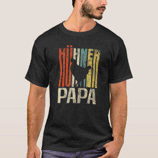 Retro Grunge Bauer Hühnerpapi Hühnchen T-Shirt