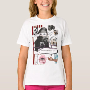 Retro Grunge Coquette Ästhetik-Fotocollage T-Shirt