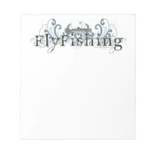 Retro Grunge Fischen Notizblock