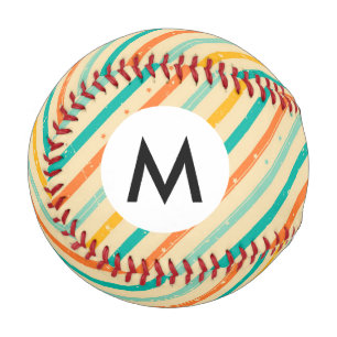 Retro-Grunge gestreift Muster Baseball
