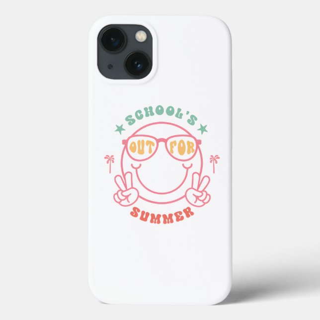 Retro Grunge "School's Out" Sommerdesign Case-Mate iPhone Hülle (Rückseite)