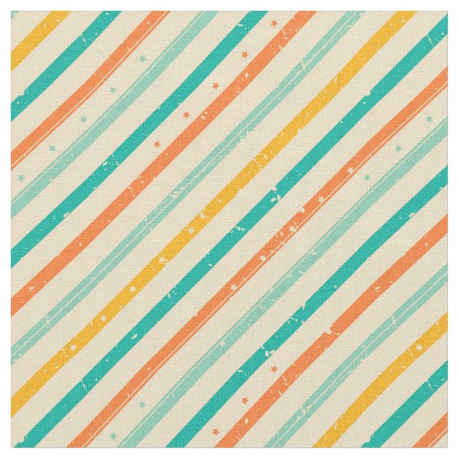 Retro Grunge Striped Pattern Stoff (Nahaufnahme)