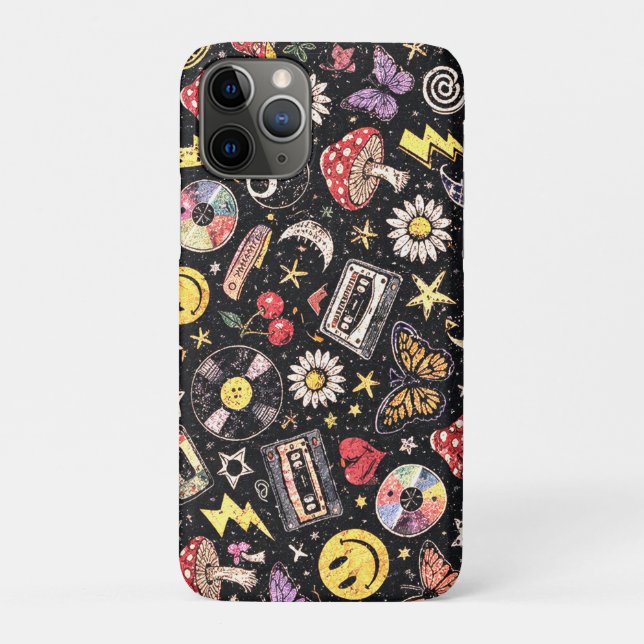Retro Grunge Sunshine Bliss Case-Mate iPhone Hülle (Rückseite)