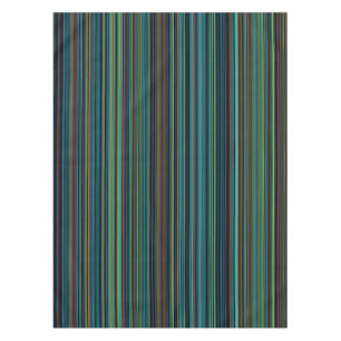 Retro Grünstreifen-Tischdecke des blauen Brauns Tischdecke