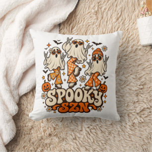 Retro Grusel SZN Geister Groovy 70er Halloween D Kissen