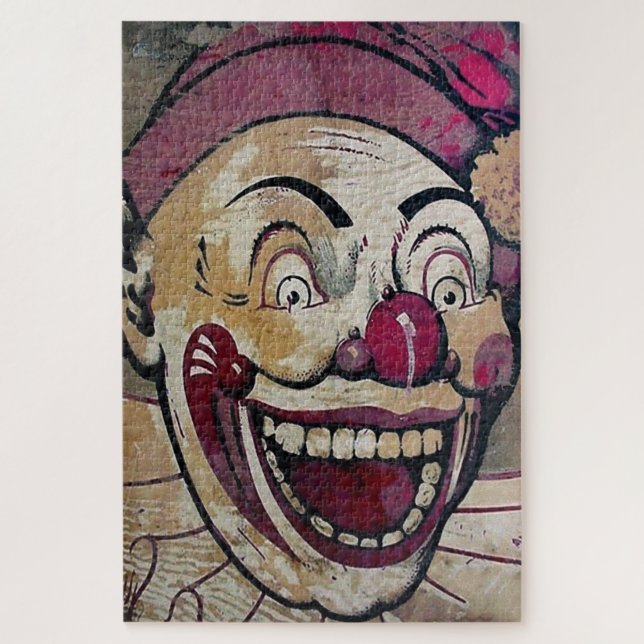Retro Gruseliger Clown (Vertikal)