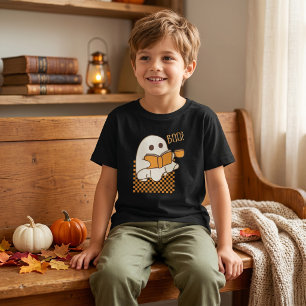 Retro Gruseliger Süßer Geist Halloween T-Shirt