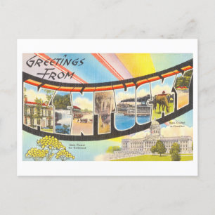 Retro Grußkarten aus Kentucky Postkarte