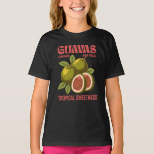 Retro-Guaven-Frucht-Commercial-Grafik-Art-Stil T-Shirt