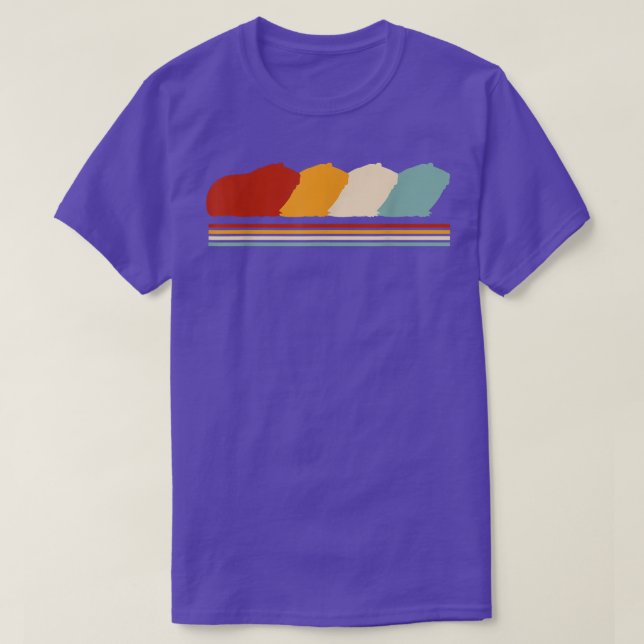 Retro-Guinea Schweine Guinea Schwein T-Shirt (Design vorne)
