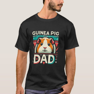 Retro Guinea Schweinefleisch Vater Funny Vatertag T-Shirt