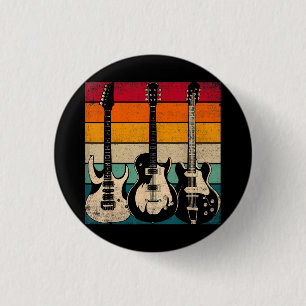 Retro Guitar Button