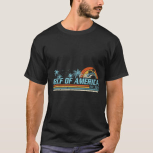 Retro Gulf of US America 2025 American Flag Golf T-Shirt