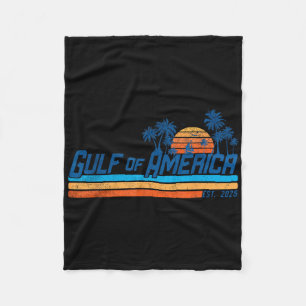 Retro Gulf of US America 2025 American Flag Gulf Fleecedecke