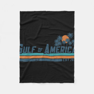 Retro Gulf of US America 2025 American Flag Gulf Fleecedecke